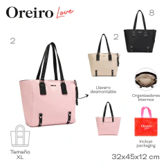 Cartera Oreiro Love Rojo 29598 - ZATIMA MAYORISTA