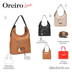 Cartera Oreiro Love Nude 29600 - ZATIMA MAYORISTA