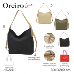 Cartera Oreiro Love Beige 29701 en internet