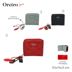 Billetera Oreiro Love Celeste 29736 en internet