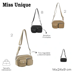 Morral Miss Unique Negro 32075 - ZATIMA MAYORISTA