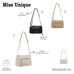 Morral Miss Unique Hueso 32085 - ZATIMA MAYORISTA