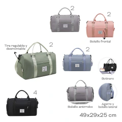 Bolso Hong Fu Gris 32277 en internet