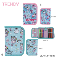 Cartuchera con Utiles Trendy Aqua 52589 en internet