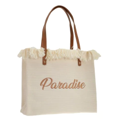 Beach Bag Trendy Marfil 53744 - comprar online