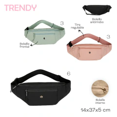 Riñonera Trendy Negro 53840 en internet