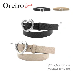 Cinturon Oreiro Love Negro M/L 55267 en internet