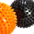 Set Proyec Pelotas Masajes Descontracturantes Con Pinches - Negro Naranja - Warriors Deportes