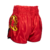 Short Muay Thai Proyec - Mma - Kick Boxing - Boxeo - Rojo / Dorado - Warriors Deportes