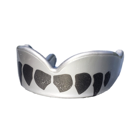 Protector Bucal Simple Colmillos-gris