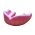 Protector Bucal Simple Colmillos-rosa
