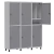 Imagem do Roupeiro 06 Portas INS PT Modelo: I92774P
