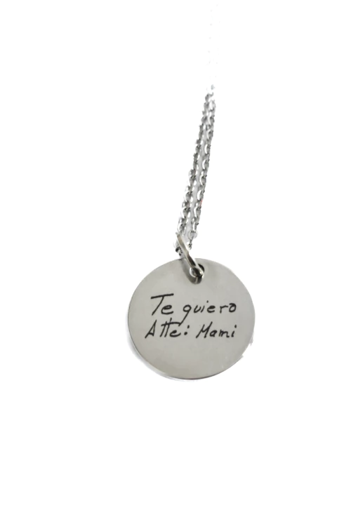 Personalizado circular (ambas caras) plateado - comprar en línea