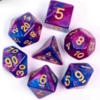 Set de Dados Color Mezclado Violeta y Azul