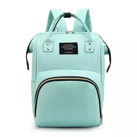 Mochila Maternal Simple Lisa - Verde Agua