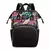 Mochila/ Bolso Maternal Estampado - Negro