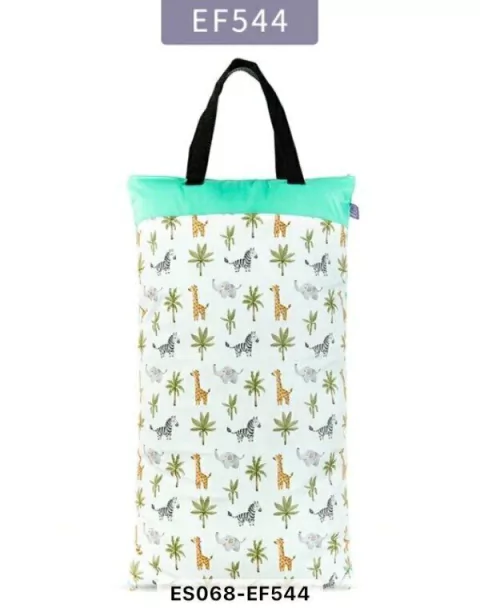 Wetbag extra grandes (Lavadero) 40 X 70 - Jirafas, Cebras y Elefantes