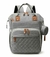 Mochila Maternal con Cargador USB - Gris Claro