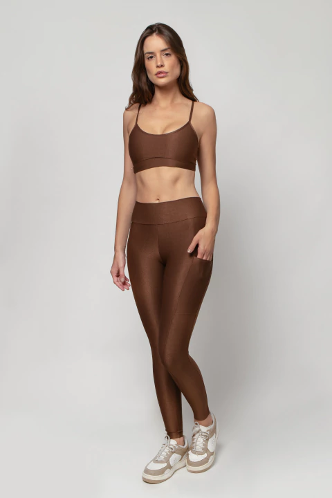 Conjunto canelado Marrom Café - comprar online