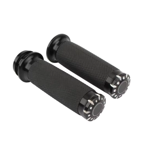 Manopla Pointed com Borracha e Acelerador Eletrônico 1" (Preto) - comprar online