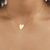 Conjunto Corrente Veneziana e Pingente Coração Liso Banhado a Ouro 185K - comprar online