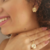 Conjunto Flor Banhada a Ouro 18 K