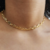 Colar Corrente Grossa Banhada a Ouro 18K na internet