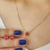 Mix Colar e Brinco de Gota Pequena de Zircônia Vermelho Rubi Banhado a Ouro 18K na internet