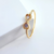 Anel Torcido Coração Zircônia Banhado a Ouro 18k - comprar online
