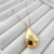 Colar Gota Banhada a Ouro 18 K