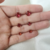 Trio de Brincos Zircônia Vermelho Rubi Banhada a Ouro 18K - comprar online
