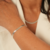 Pulseira Fita Banhada a Prata 925