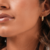 Brinco Argola Retangular Articulado Banhado a Ouro 18K - comprar online