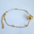 Pulseira Corrente Bolinha e Com Bola Central Banhada Ouro 18k na internet