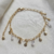 Pulseiras com Pingente de Zircônias com Design em Gotas Banhadas a Ouro 18K - comprar online