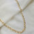 Colar Corrente Craquelada Banhada a Ouro 18K - comprar online