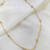 Colar longoCorrente Mini Bolinhas Banhada a Ouro 18K