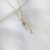 Colar com Pingentes Chave Cravejada de Zircônias Coloridas e Coraçãozinho Banhado a Ouro 18K - comprar online