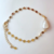 Pulseira Corrente Chapinha Com Pérola Barroca Banhada a Ouro 18k na internet
