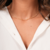 Choker Corrente Torcida banhada a ouro 18K