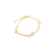 Pulseira P com Corações Vazados Banhados a Ouro 18K - comprar online