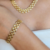 Pulseira Corrente Relógio Banhada a Ouro 18K na internet
