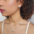 Conjunto Com Zircônia Verde Esmeralda e Cristal Banhada a Prata 925 - Lelaro Semijoias e Acessórios LTDA