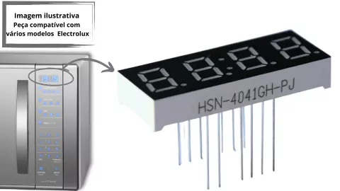 Display Led Azul Microondas Mec41 Mb38x Similar (1053) Novo
