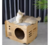 Cama Para Gatos Casa De Madera Con Rascador Camas - tienda online