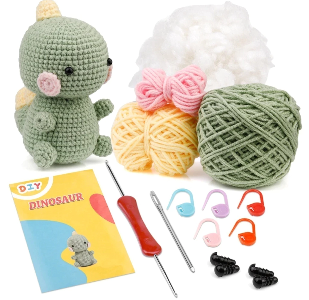 Kit Amigurumi DINOSAURIO
