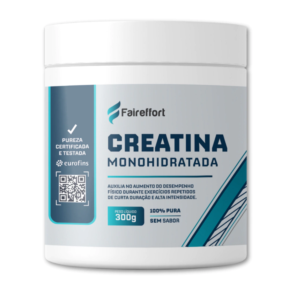 Creatina 100% Pura Faireffort- com laudo de pureza
