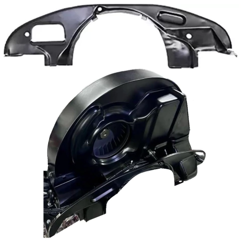 Lataria Motor Saia Frontal Vw Ar Fusca Preta Empi 8952