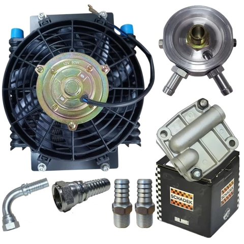 Kit Radiador Oleo Com Ventoinha Vw Ar Fusca Kombi