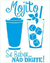 Stencil Litoarte STR 215 - Drink Mojito - 20X25 cm